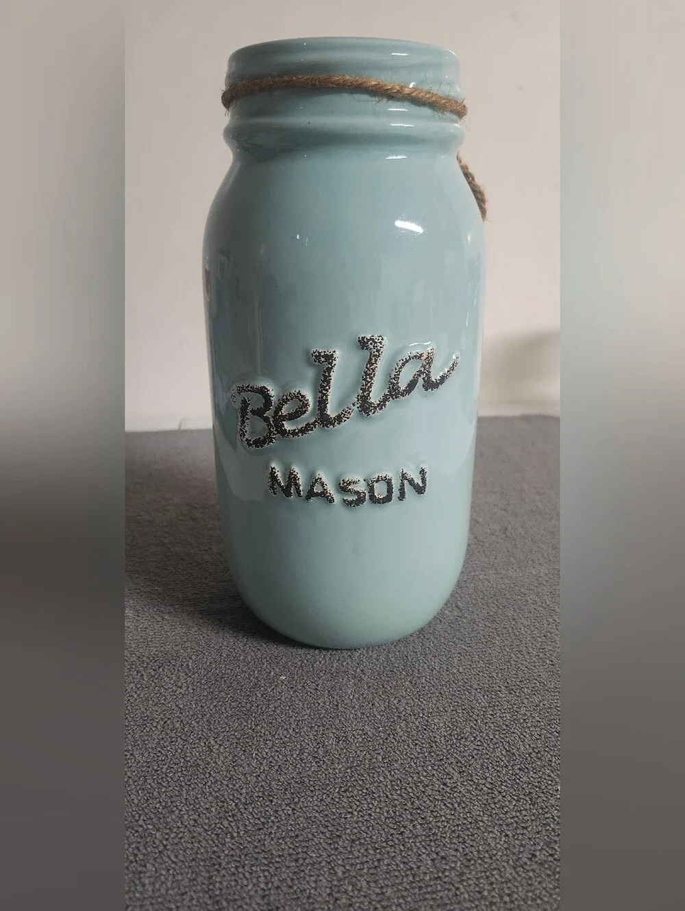 Ceramic Jar - Light Blue